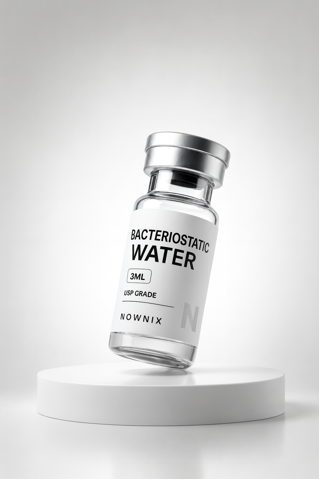 Bacteriostatic Water 3mL research vial